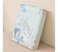 Mateju Drap Plat Microfibre 1 2 Personne, Drap Plat sans Elastique Imprimé Respirant Confortable Doux Facile à Entretenir pour Toutes Saisons, Chambre Maison Hôtel (Fleur,150x230cm)