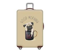 Mateju Élastique Housse Valise Housse de Valise 3D Chien Housse Protection Valise Lavable Housse de Protection pour Bagages Luggage Cover (Tasse,L)