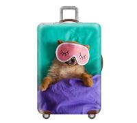 Mateju Élastique Housse Valise Housse de Valise 3D Chien Housse Protection Valise Lavable Housse de Protection pour Bagages Luggage Cover (Dormir,XL)