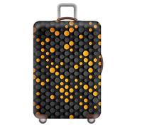Mateju Élastique Housse Valise Housse de Valise 3D Future Tech Style Housse Protection Valise Lavable Housse de Protection pour Bagages Luggage Cover (XL,Géométrie 7)