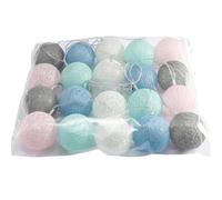 Mateju Guirlande Lumineuse Piles Intérieur, 5m 50 LED Guirlande Lumineuse Boule avec 8 Modes pour Chambre Fêtes Interieur Decoration (Macron,5M/50LED)