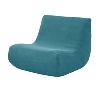Mateju Housse de Canapé Extensible Housse de Canapé sans Accoudoirs Jacquard Couleur Unie Housse de Clic Clac for Canapés Paresseux poufs Tatami Chaise Inclinable Fauteuils (1 Place,Bleu Turquoise)