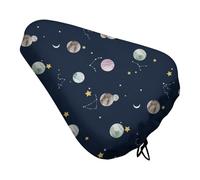 Mateju Housse de Pluie pour Siège de Vélo, Impression Univers, Couvre-Selle de Vélo Imperméable, Taille Universelle, Contre la Poussiè, pour Protéger Votre Selle (Univers 02,2 pièces)