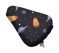 Mateju Housse de Pluie pour Siège de Vélo, Impression Univers, Couvre-Selle de Vélo Imperméable, Taille Universelle, Contre la Poussiè, pour Protéger Votre Selle (Étoile,1 pièces)