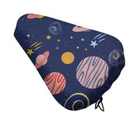 Mateju Housse de Pluie pour Siège de Vélo, Impression Univers, Couvre-Selle de Vélo Imperméable, Taille Universelle, Contre la Poussiè, pour Protéger Votre Selle (Univers 04,2 pièces)