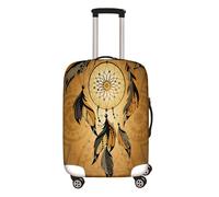 Mateju Housse Valise Élastique, 3D Attrape-rêves Housse de Valise 18-32 Pouces Housse Protection Valise Lavable Housse de Protection pour Bagages Luggage Cover (Doré,XL(30”-32”))