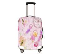 Mateju Housse Valise Élastique, Attrape-rêves Housse de Valise 18-32 Pouces Housse Protection Valise Lavable Housse de Protection pour Bagages Luggage Cover (Rose,XL(30”-32”))