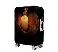 Mateju Housse Valise Élastique, Housse de Valise 18-32 Pouces Housse Protection Valise Lavable Housse de Protection pour Bagages Luggage Cover (L(26”-28”),Bénédiction)