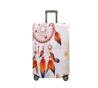 Mateju Housse Valise Housse de Valise Élastique, 18-32 Pouces Housse Protection Valise Lavable, Attrape-Rêves Housse de Praotection pour Bagages Luggage Cover (Orange,S)