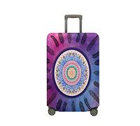 Mateju Housse Valise Housse de Valise Élastique, 18-32 Pouces Housse Protection Valise Lavable, Attrape-Rêves Housse de Praotection pour Bagages Luggage Cover (Violet,M)