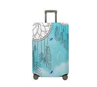 Mateju Housse Valise Housse de Valise Élastique, 18-32 Pouces Housse Protection Valise Lavable, Attrape-Rêves Housse de Praotection pour Bagages Luggage Cover (Bleu Ciel,L)