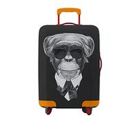 Mateju Housse Valise Housse de Valise Élastique Animal Housse Protection Valise Lavable Housse de Protection pour Bagages Luggage Cover en Spandex S-XL (XL,Singe)