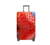 Mateju Housse Valise Housse de Valise Élastique Housse 3D Fraise Rouge Protection Valise Lavable Housse de Protection pour Bagages Luggage Cover 18-32 Pouces (Fraise 4,L)