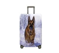 Mateju Housse Valise Housse de Valise Élastique Housse 3D Grand Chien Protection Valise Lavable Housse de Protection pour Bagages Luggage Cover 18-32 Pouces (Chien 2,S)