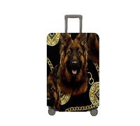 Mateju Housse Valise Housse de Valise Élastique Housse 3D Grand Chien Protection Valise Lavable Housse de Protection pour Bagages Luggage Cover 18-32 Pouces (Chien 9,S)