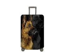 Mateju Housse Valise Housse de Valise Élastique Housse 3D Grand Chien Protection Valise Lavable Housse de Protection pour Bagages Luggage Cover 18-32 Pouces (Chien 8,XL)