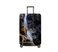 Mateju Housse Valise Housse de Valise Élastique Housse Jardin des Lions 3D Protection Valise Lavable Housse de Protection pour Bagages Luggage Cover en Spandex S-XL (Le Cul,XL)