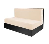 Mateju Housses de Coussin de Cabine de Dinette de Camping-Car Extensibles Housse de Canapé Tout Compris Housse de Dossier Causeuse Canapé Camping-Car Protection (1 Place,Beige)