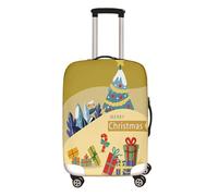 Mateju Noël Housse Valise Élastique, Housse de Valise 18-32 Pouces Housse Protection Valise Lavable Housse de Protection pour Bagages Luggage Cover (Cadeau De Noël,XL(30”-32”))