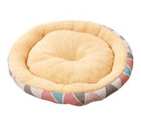 Mateju Panier Donuts pour Chat, Panier Chat en Peluche Coussin Chien Moelleux Lavable Lit Ronde en Forme de Beignet, Coussin Confortable pour Petit Moyen Taille (Rose,Diamètre 55cm)