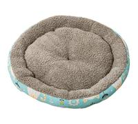 Mateju Panier Donuts pour Chat, Panier Chat en Peluche Coussin Chien Moelleux Lavable Lit Ronde en Forme de Beignet, Coussin Confortable pour Petit Moyen Taille (Vert,Diamètre 45cm)