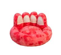 Mateju Panier Moelleux Chien Donut, Panier Chat en Peluche Tie Dye Coussin Chien Moelleux Lavable Lit pour Chat Interieur Confortable avec Fond Antidérapant pour Petit Moyen Taille (Rouge,60cm)