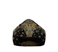 Mateju Pouf Poire Adulte et Enfants, éléphant 3D Pouf Geant Chambre, Bean Bag Chair, pour Grand Canapé, Chaise Longue Grande, Fauteuil de Salon pour Intérieur Extérieur (M,Doré)