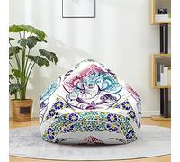 Mateju Pouf Poire Adulte et Enfants, Imprimé éléphant 3D Pouf Geant Chambre, Bean Bag Chair, pour Grand Canapé, Chaise Longue Grande, Fauteuil de Salon pour Intérieur Extérieur (XL,Bohème)