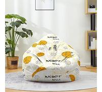 Mateju Pouf Poire Adulte et Enfants, Love Baloncesto 3D Pouf Geant Chambre, Bean Bag Chair sans Remplissage, pour Grand Canapé, Chaise Longue Grande, Fauteuil de Salon Intérieur (L,Graffiti)
