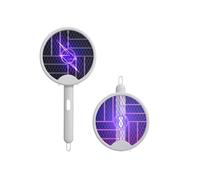 Mateju Raquette Moustique Electrique Rechargeable, Raquette Electrique Pliable Insectes avec Câble Chargement USB Contre Moustiques Mouches Mites (Minimalist)