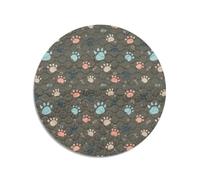 Mateju Tapis Educateur pour Chien et Chiot, Rond Tapis de Dressage Lavable Réutilisables Absorbant Antidérapante pour Animaux Extérieur Voiture et Voyages (Braun,45x60cm)