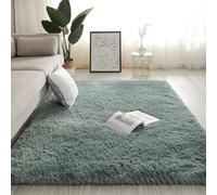 Mateju Tapis Salon, Tapis de Chambre 140x200cm, Tapis Doux en Peluche Moelleux Salon Moderne, Douillet Antidérapant Descente de Lit pour Salon, Salle de Jeux, Nursery (120x200cm,Vert Turquoise)