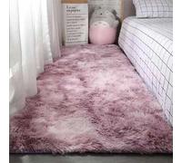 Mateju Tapis Salon, Tapis de Chambre, Tapis Doux en Peluche Moelleux Salon Moderne, Douillet Antidérapant Descente de Lit pour Salon, Chevet, Filles Crèche (100x160cm,Tie-Dye)