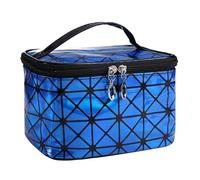 Mateju Trousse de Toilette Femme, Style Laser Portable Trousse Maquillage - Quotidien Voyage Accessoires Trousse de Toilette - pour Enfant, Adolescent, Adulte (Bleu Royal,1PC)