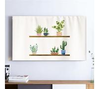 Mateju TV Housse Anti-Poussière, 22-75 Pouces Housse de Télévision en Tissu Élastique, Impression Plante Housse de Protection de L'écran pour TV Couverture TV (32 Pouces,Plante Pot)