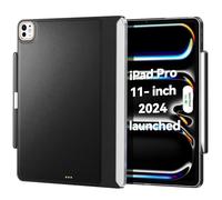 Matekxy Étui Magic Keyboard Compatible avec iPad Pro 11" M4 2024, Housse avec Porte-Stylet Apple pour Smart Magic Keyboard Folio Fin et Durable, avec Cuir Durable, (Clavier Non Inclus), Noir