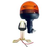 Matel Service Gyrophare orange avec pied flexible LED 12 V 24 V pour pare-brise de route 3 fonctions R65 avec support T