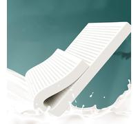 Matelas 100 % latex de caoutchouc naturel pour lit double 137,2 x 190,5 x 10,2 cm - 10 cm d'épaisseur, matelas respirant et offrant un bon maintien pour la maison ou la chambre à coucher, solution de