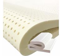 Matelas 100 % latex naturel 80 × 200 cm, confort et ventilation des pores en nid d'abeille, design ergonomique en latex épais pour un soutien ultime