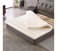 Matelas 100 % latex naturel moyen/doux 7 zones de soutien orthopédique Housse amovible 90 x 200 cm Épaisseur 7,5 cm Idéal pour soulager les douleurs dorsales et le confort
