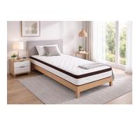 Matelas - 100x200 cm - Mémoire de Forme - Très Ferme - 7 Zones de Confort