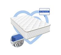 Matelas 100x200, matelas ressorts 7 zones, matelas 1 place avec mousse multi-densité pour adulte et enfant,drap-housse offert en plus