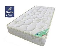 Matelas 100x200 Tissu avec Bambou Naturel - HR 35 Kg/m3 Hauteur 21 Cm - Très Ferme + Oreiller à Mémoire de Forme + Protège Matelas OFFERTS 100 200 Bamboo Nuits d'Or G