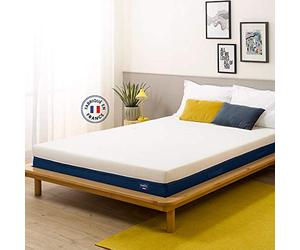 Matelas 120x190 Melli Mello épaisseur 18cm, mémoire de Forme Fabriqué en France, Housse déhoussable | Confort équilibré, Matelas Oeko-Tex Ergonomique