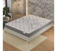 Matelas 120x190cm-Epaisseur 20cm-Ressorts Ensachés et Mousse Haute Densité G
