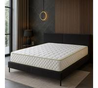 Matelas Densité 35 Kg/M3 - Hauteur 21 Cm - Soutien Souple - Orthopédique Nuitsd'Or - 120x200 Blanc