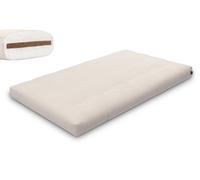 Matelas 120x200 naturel avec coco - Futon Medium Coco - Pascall Ecru