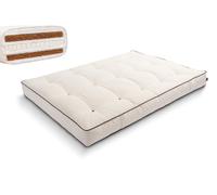 Matelas 120x200 naturel avec latex et 2x coco- Futon Comfort Relax Hard Kedro - Pascall Ecru
