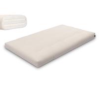 Matelas 120x200 naturel avec latex - Futon Medium Duo Latex - Pascall Ecru