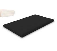 Matelas 120x200 naturel avec latex - Futon Slim Duo Latex - Pascall Noir